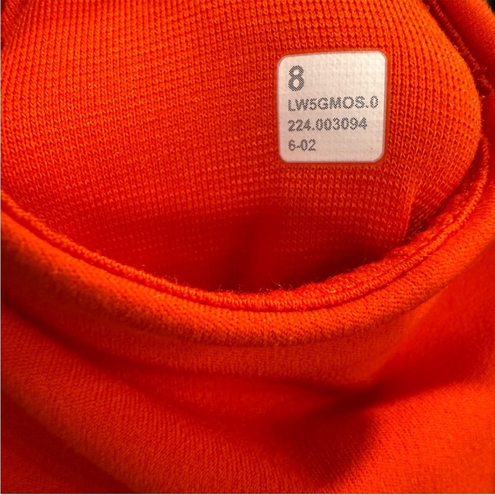 Lululemon Orange Align Pants Workout Leggings Pockets  Sz 8 Activewear Stretch - Picture 6 of 11